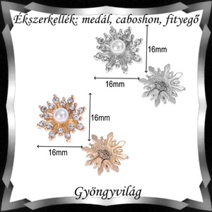 Ékszerkellék: medál, caboshon, fityegő BMCF-01 - kellékek & szerszámok - gyöngy, ékszerkellék - fém köztesek - Meska.hu