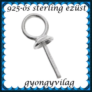  925-ös ezüst medálkapocs EMK 07-3-2   , Kellékek & szerszámok, Gyöngy, ékszerkellék, Egyéb alkatrész, Ékszerkészítés, Ékszerkészítés, MESKA