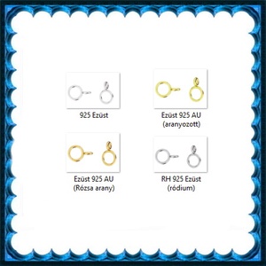 925-ös ezüst kapocs vég ELK KV 11 - kellékek & szerszámok - gyöngy, ékszerkellék - egyéb alkatrész - Meska.hu