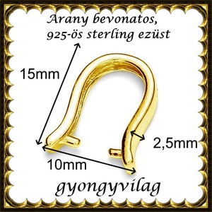 925-ös sterling ezüst ékszerkellék: medáltartó, medálkapocs EMK 63g - kellékek & szerszámok - gyöngy, ékszerkellék - egyéb alkatrész - Meska.hu