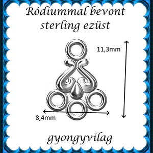 925-ös sterling ezüst ékszerkellék: kandeláber/ továbbépíthető EKA 64r - kellékek & szerszámok - gyöngy, ékszerkellék - egyéb alkatrész - Meska.hu