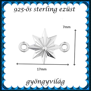 925-ös finomságú sterling ezüst kandeláber/ továbbépíthető köztes /tartó elem  EKA2 82 - kellékek & szerszámok - gyöngy, ékszerkellék - egyéb alkatrész - Meska.hu