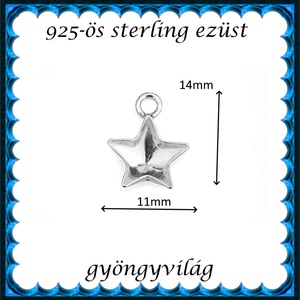 925-ös sterling ezüst ékszerkellék: medál / pandora / fityegő EM-F 30 - kellékek & szerszámok - gyöngy, ékszerkellék - fém köztesek - Meska.hu