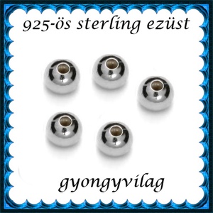 925-ös sterling ezüst ékszerkellék: köztes/gyöngy/díszitőelem EKÖ 10-3e, Kellékek & szerszámok, Gyöngy, ékszerkellék, Fém köztesek, Ékszerkészítés, MESKA