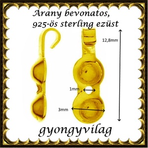 925-ös sterling ezüst ékszerkellék: csomótakaró ECST 08g - kellékek & szerszámok - gyöngy, ékszerkellék - egyéb alkatrész - Meska.hu