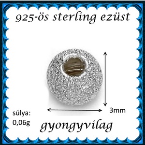 925-ös sterling ezüst ékszerkellék: köztes/gyöngy/díszitőelem EKÖ 34-3e 4db/csomag - kellékek & szerszámok - gyöngy, ékszerkellék - fém köztesek - Meska.hu