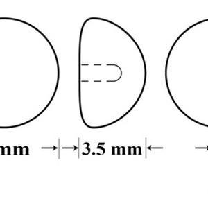 Preciosa kristály: PM gömb félig fúrt fél (131 80 012) 6mm több szín 2db/csomag - kellékek & szerszámok - gyöngy, ékszerkellék - igazgyöngy - Meska.hu