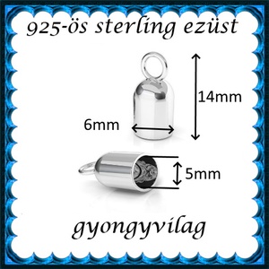 925-ös ezüst  lánckapocsvég  ELK V 18-5 - kellékek & szerszámok - gyöngy, ékszerkellék - egyéb alkatrész - Meska.hu