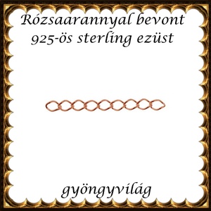 925-ös ezüst lánchosszabbító ELK LH 05-3rg, Kellékek & szerszámok, Gyöngy, ékszerkellék, Egyéb alkatrész, Ékszerkészítés, Ékszerkészítés, MESKA