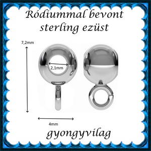  925-ös ezüst medáltartó EMT 38r - kellékek & szerszámok - gyöngy, ékszerkellék - egyéb alkatrész - Meska.hu