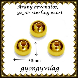 925-ös sterling ezüst ékszerkellék: köztes / gyöngy / dísz  EKÖ 10-3g  3db/csomag - kellékek & szerszámok - gyöngy, ékszerkellék - fém köztesek - Meska.hu