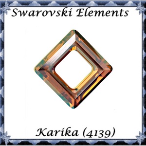 Ékszerkellék:  Swarovski négyzet 14mm  Copper CAL  SW4439-14, Kellékek & szerszámok, Gyöngy, ékszerkellék, Swarovski kristályok, Ékszerkészítés, Ékszerkészítés, MESKA