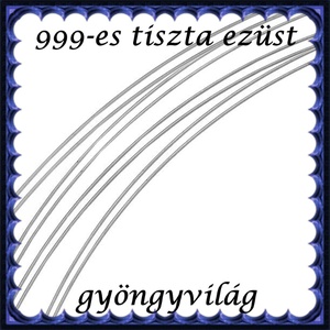 999-es tiszta ezüst ékszerkellék: ezüst huzal 999EH 0,4mm  Soft (lágy), Kellékek & szerszámok, Gyöngy, ékszerkellék, Egyéb alkatrész, Ékszerkészítés, Ékszerkészítés, MESKA