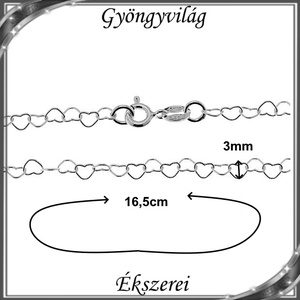 Ékszerek-karkötők: 925-ös sterling ezüst karkötő SSZ-EÜK 15-16,5e - ékszer - nyaklánc - medál nélküli nyaklánc - Meska.hu