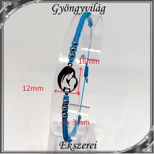 Ékszerek-karkötők: Makramé karkötő Anyák napjára SK-M 27-13-4 nemes acél díszdobozban - ékszer - karkötő - gyöngyös karkötő - Meska.hu