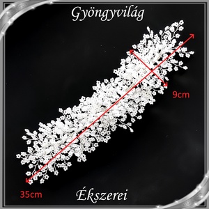 Ékszerek-hajdíszek, hajcsatok: Esküvői, menyasszonyi, alkalmi hajdísz S-H-TI02-35 - esküvő - hajdísz - fésűs hajdísz - Meska.hu