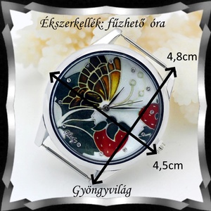 Ékszerkellék: fűzhető óra BOSZ 98 nagy méret - kellékek & szerszámok - gyöngy, ékszerkellék - egyéb alkatrész - Meska.hu