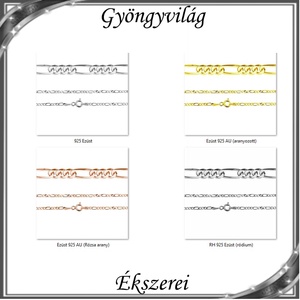 Ékszerek-nyakláncok: 925-ös sterling ezüst lánc SSZ-EÜL 16-45e - ékszer - nyaklánc - párhuzamos nyaklánc - Meska.hu