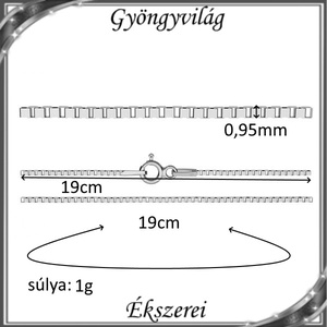 Ékszerek-karkötők: 925-ös sterling ezüst karkötő SSZ-EÜK 14-19 - ékszer - nyaklánc - medál nélküli nyaklánc - Meska.hu