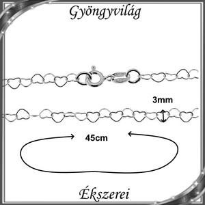 Ékszerek-nyakláncok: 925-ös sterling ezüst lánc SSZ-EÜL 15-45 - ékszer - nyaklánc - párhuzamos nyaklánc - Meska.hu