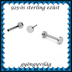 925-ös sterling ezüst ékszerek: fül piercing EP02, Ékszer, Fülbevaló, Fülékszer, Ékszerkészítés, MESKA