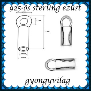 925-ös ezüst  lánckapocsvég  ELK V 14-1,8, Kellékek & szerszámok, Gyöngy, ékszerkellék, Egyéb alkatrész, Ékszerkészítés, MESKA