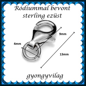 925-ös sterling ezüst ékszerkellék: lánckalocs  ELK 1S 19-9r - kellékek & szerszámok - gyöngy, ékszerkellék - egyéb alkatrész - Meska.hu