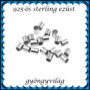 925-ös sterling ezüst ékszerkellék: köztes / gyöngy / dísz   EKÖ 19 1x1  20db/csomag, Kellékek & szerszámok, Gyöngy, ékszerkellék, Egyéb alkatrész, Ékszerkészítés, Ékszerkészítés, MESKA