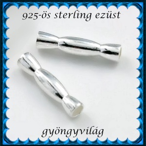 925-ös sterling ezüst ékszerkellék: köztes / gyöngy / dísz  EKÖ 44  2db/csomag, Kellékek & szerszámok, Gyöngy, ékszerkellék, Fém köztesek, Ékszerkészítés, Ékszerkészítés, MESKA