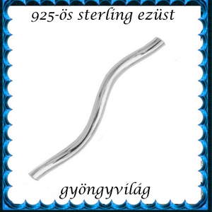 925-ös sterling ezüst ékszerkellék: köztes / gyöngy / dísz  EKÖ 63, Kellékek & szerszámok, Gyöngy, ékszerkellék, Fém köztesek, Ékszerkészítés, Ékszerkészítés, MESKA