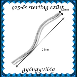 925-ös sterling ezüst ékszerkellék: köztes / gyöngy / dísz  EKÖ 63 - kellékek & szerszámok - gyöngy, ékszerkellék - fém köztesek - Meska.hu