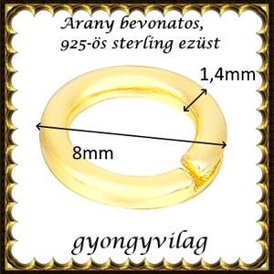 925-ös sterling ezüst ékszerkellék: karika nyitott,zárható ESZK NY-Z 8g  1db/cs - kellékek & szerszámok - gyöngy, ékszerkellék - egyéb alkatrész - Meska.hu