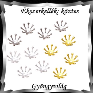 Ékszerkellék: köztes / díszítőelem / gyöngy BKÖ 1S 48-1 20db/csomag, Kellékek & szerszámok, Gyöngy, ékszerkellék, Fém köztesek, Ékszerkészítés, MESKA