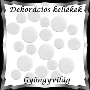 Dekorációs kellék: filc korong DEK-E 01 több méretben, Kellékek & szerszámok, Dekorációs kellékek, Figurák, Ékszerkészítés, Virágkötés, MESKA