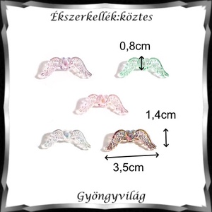 Ékszerkellék: köztes / díszítőelem / gyöngy BKÖ 1S 49 2db/csomag /angyalszárny - kellékek & szerszámok - gyöngy, ékszerkellék - fém köztesek - Meska.hu