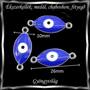 Ékszerkellék: medál, caboshon, fityegő BMCF-2-20  3db/csomag Allah szeme - kellékek & szerszámok - gyöngy, ékszerkellék - fém köztesek - Meska.hu