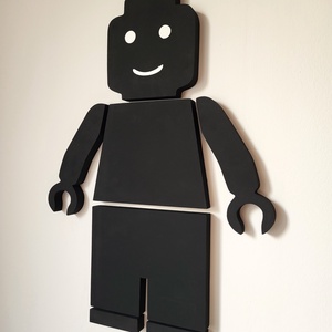 LEGO figura fali dekor, Otthon & Életmód, Dekoráció, Kép & Falikép, 3d képek, Festett tárgyak, Fotó, grafika, rajz, illusztráció, MESKA