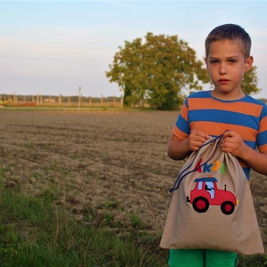 Ákos-traktoros tornazsák, Táska & Tok, Hátizsák, Tornazsák, Gymbag, Varrás, MESKA