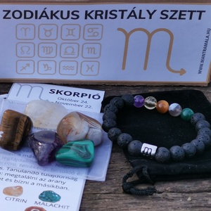 Zodiákus kristály szett- Skorpió, Ékszer, Ékszerszett, Ékszerkészítés, MESKA