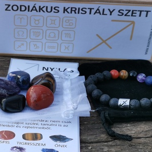 Zodiákus kristály szett- Nyilas - Meska.hu