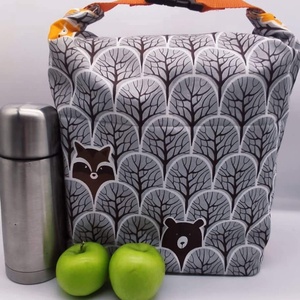 Uzsonnás táska - Rolltop lunch bag - zero waste, Táska & Tok, Uzsonna- & Ebéd tartó, Ebéd tasak, doboz, Varrás, MESKA