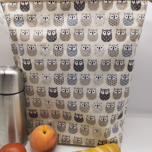 Uzsonnás táska - Rolltop lunch bag - zero waste - táska & tok - uzsonna- & ebéd tartó - ebéd tasak, doboz - Meska.hu