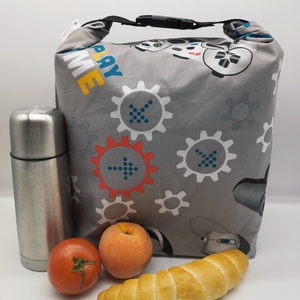 Uzsonnás táska - Rolltop lunch bag - zero waste, Táska & Tok, Uzsonna- & Ebéd tartó, Ebéd tasak, doboz, Varrás, MESKA