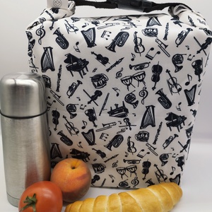 Uzsonnás táska - Rolltop lunch bag - zero waste, Táska & Tok, Uzsonna- & Ebéd tartó, Ebéd tasak, doboz, Varrás, MESKA