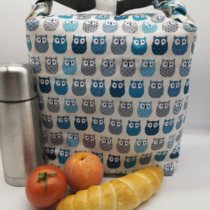 Uzsonnás táska - Rolltop lunch bag - zero waste, Táska & Tok, Uzsonna- & Ebéd tartó, Ebéd tasak, doboz, Varrás, MESKA