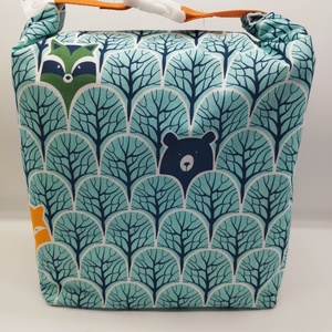 Uzsonnás táska - Rolltop lunch bag - zero waste - táska & tok - uzsonna- & ebéd tartó - ebéd tasak, doboz - Meska.hu