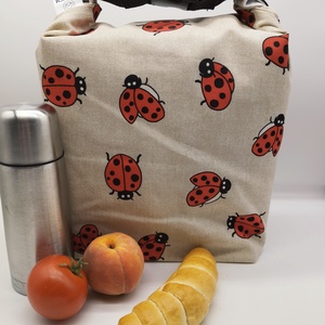 Uzsonnás táska - Rolltop lunch bag - zero waste - táska & tok - uzsonna- & ebéd tartó - ebéd tasak, doboz - Meska.hu