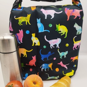 Uzsonnás táska - Rolltop lunch bag - zero waste - táska & tok - uzsonna- & ebéd tartó - ebéd tasak, doboz - Meska.hu