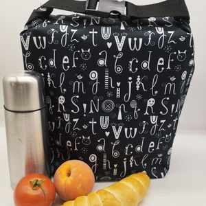 Uzsonnás táska - Rolltop lunch bag - zero waste - táska & tok - uzsonna- & ebéd tartó - ebéd tasak, doboz - Meska.hu