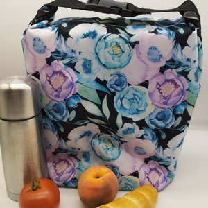 Uzsonnás táska - Rolltop lunch bag - zero waste - táska & tok - uzsonna- & ebéd tartó - ebéd tasak, doboz - Meska.hu